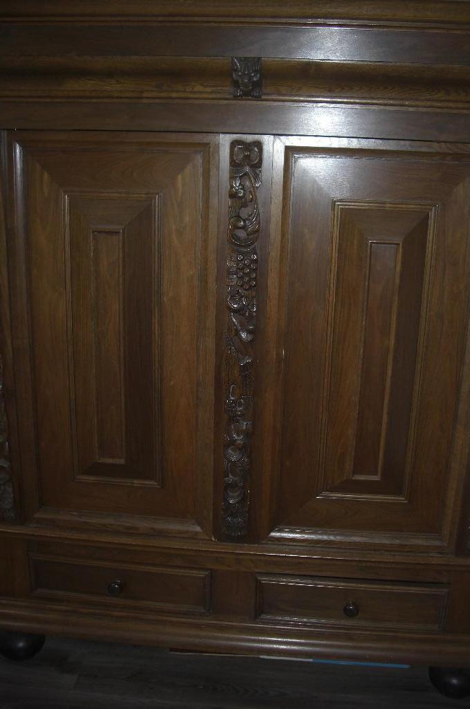 groenlose kast Hoogte: 185cm Breedte: 177cm Diepte: 48cm, Antiek en Kunst, Ophalen