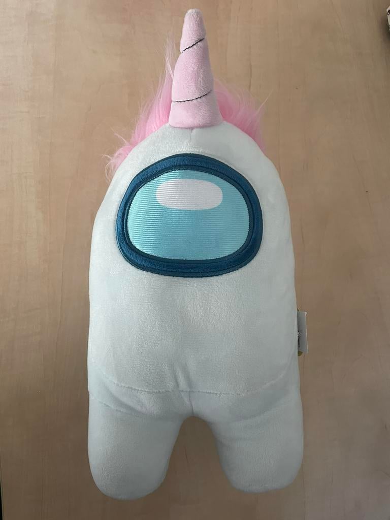 Officiële witte Among Us pluche knuffel, Ophalen of Verzenden, Nieuw, Overige typen