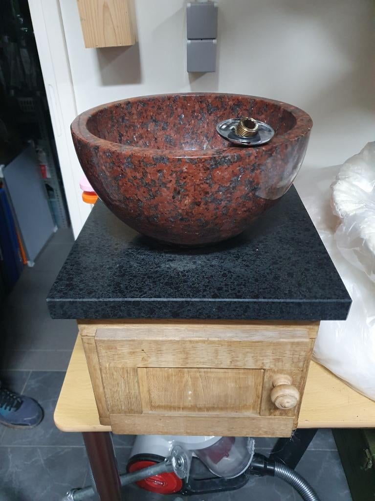 hardstenen wasbak, Ophalen, Gebruikt, 50 tot 100 cm, Minder dan 100 cm