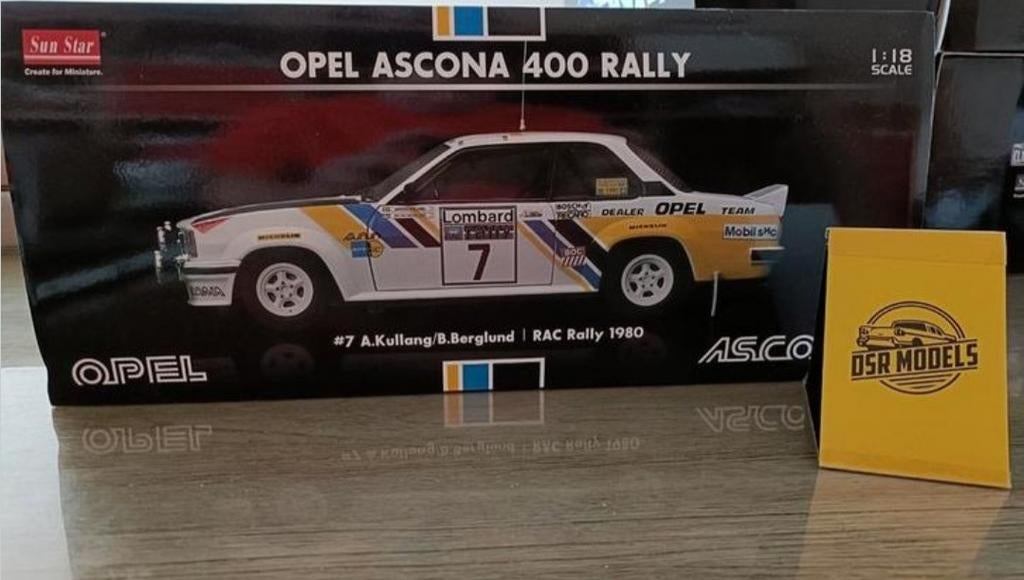 1:18 Opel Ascona 400 Rally, Hobby en Vrije tijd, Modelauto's | 1:18, S, Auto, R, Nieuw