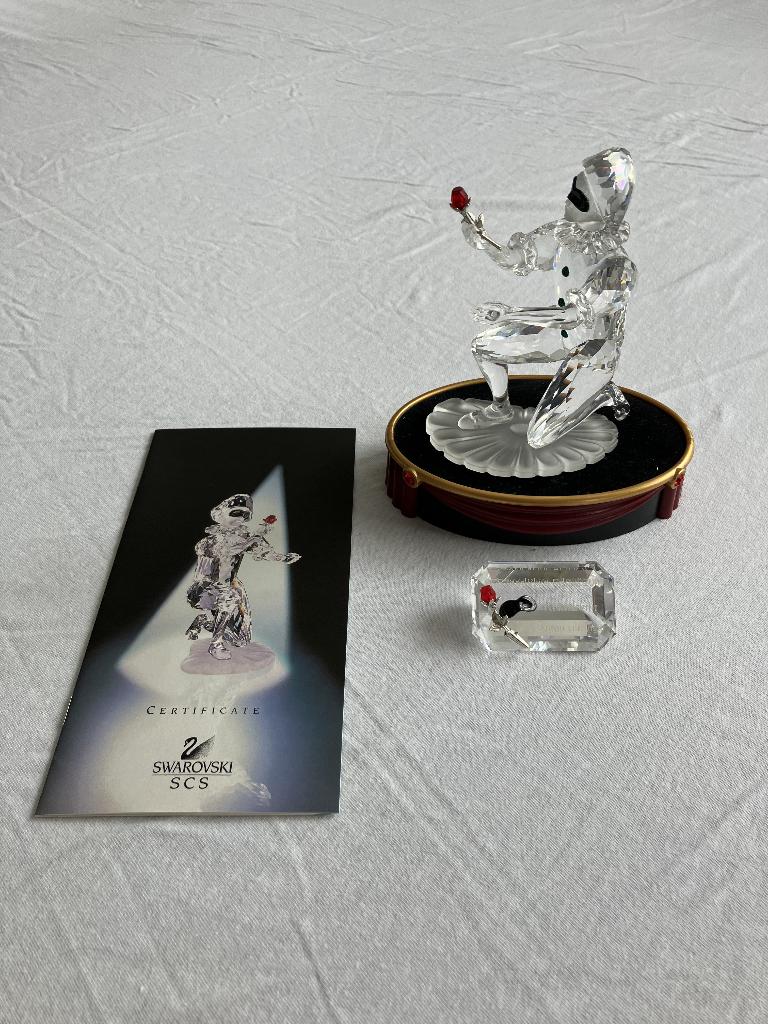 Swarovski Harlekijn met certificaat, Verzamelen, Ophalen of Verzenden, Zo goed als nieuw, Figuurtje