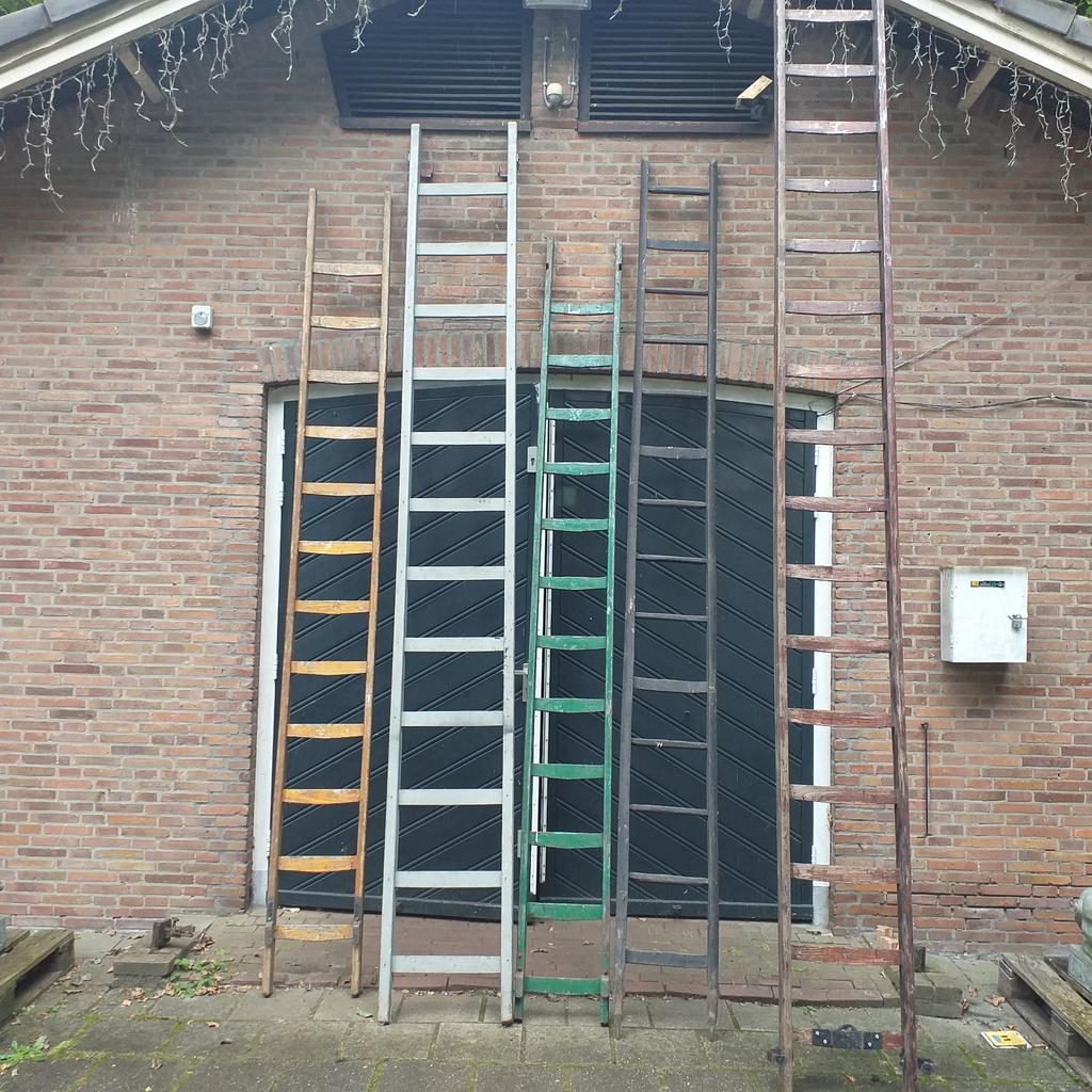 Houten ladder , fruitladder vanaf 15,- per stuk, Ophalen
