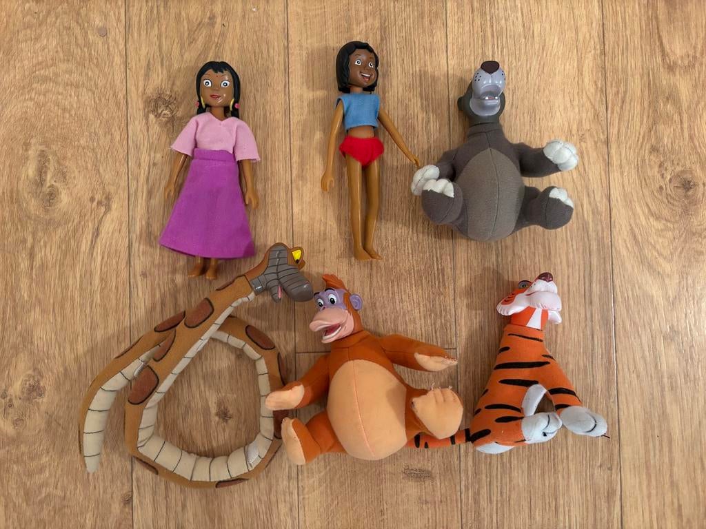 AH Albert Heijn Jungle Boek speelgoed set Mowgli Baloe 6 st!, Ophalen of Verzenden, Leeuwenkoning of Jungle Boek, Zo goed als nieuw