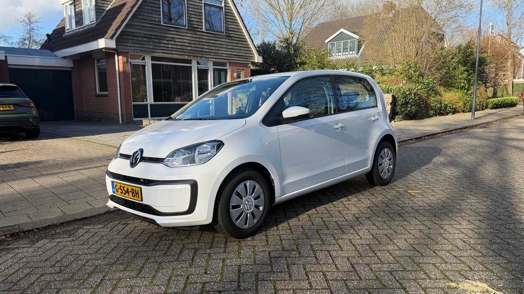 Volkswagen up! 1.0,  Dealer onderhouden, 5 deurs, airco, Auto's, Volkswagen, Voorwielaandrijving, Up!, 4 stoelen, Wit