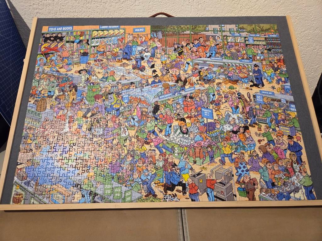 Puzzel Jan van Haasteren: de drogisterij, Ophalen, 500 t/m 1500 stukjes, Zo goed als nieuw