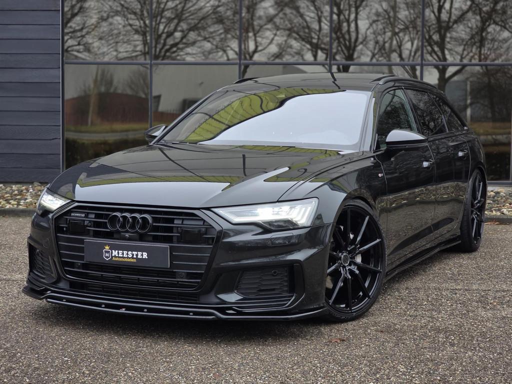 Audi A6 Avant 50 TDI quattro S-line|Pano|HUD|B&O|Softclose, Auto's, Automaat, Adaptive Cruise Control, Gebruikt, Zwart
