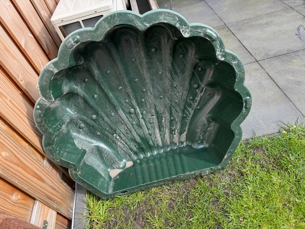 Schelp zandbak groen, Kinderen en Baby's, Speelgoed | Buiten | Zandbakken, Ophalen, Gebruikt