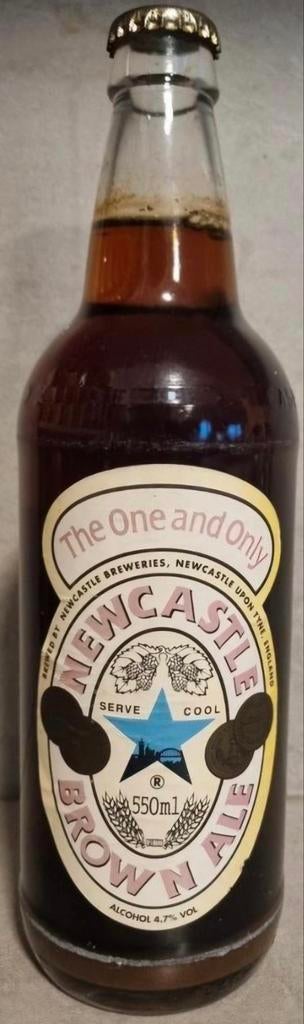 Newcastle Brown Ale '94 - 550ml - Newcastle Breweries, Ophalen of Verzenden, Zo goed als nieuw, Flesje(s), Overige merken