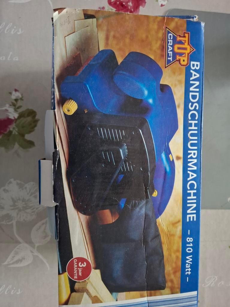 Bandschuurmachine 810W - Gebruikt met lichte krassen, Ophalen of Verzenden, Gebruikt, 600 tot 1200 watt, Bandschuurmachine