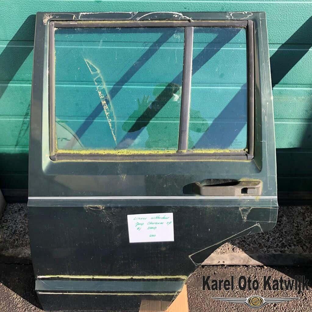 Achterdeur links Jeep Cherokee XJ Groen, Auto-onderdelen, Gebruikt, -, Deur, -