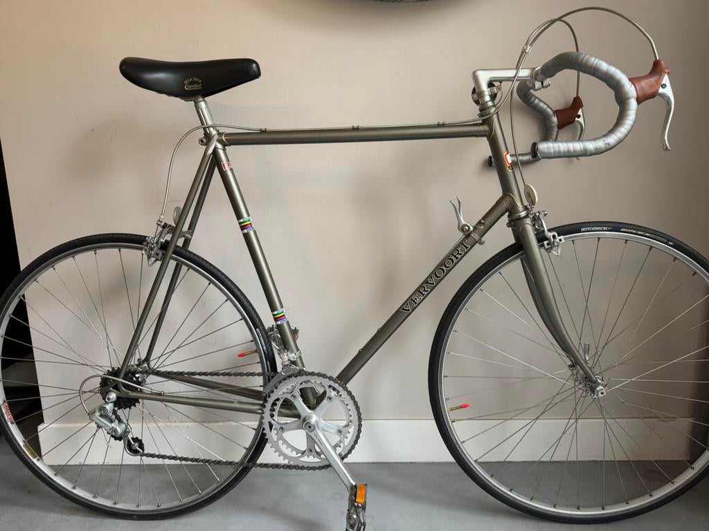 Vintage racefiets Vervoort a la Peugoet en Raleigh, Fietsen en Brommers, Fietsen | Oldtimers, Ophalen of Verzenden
