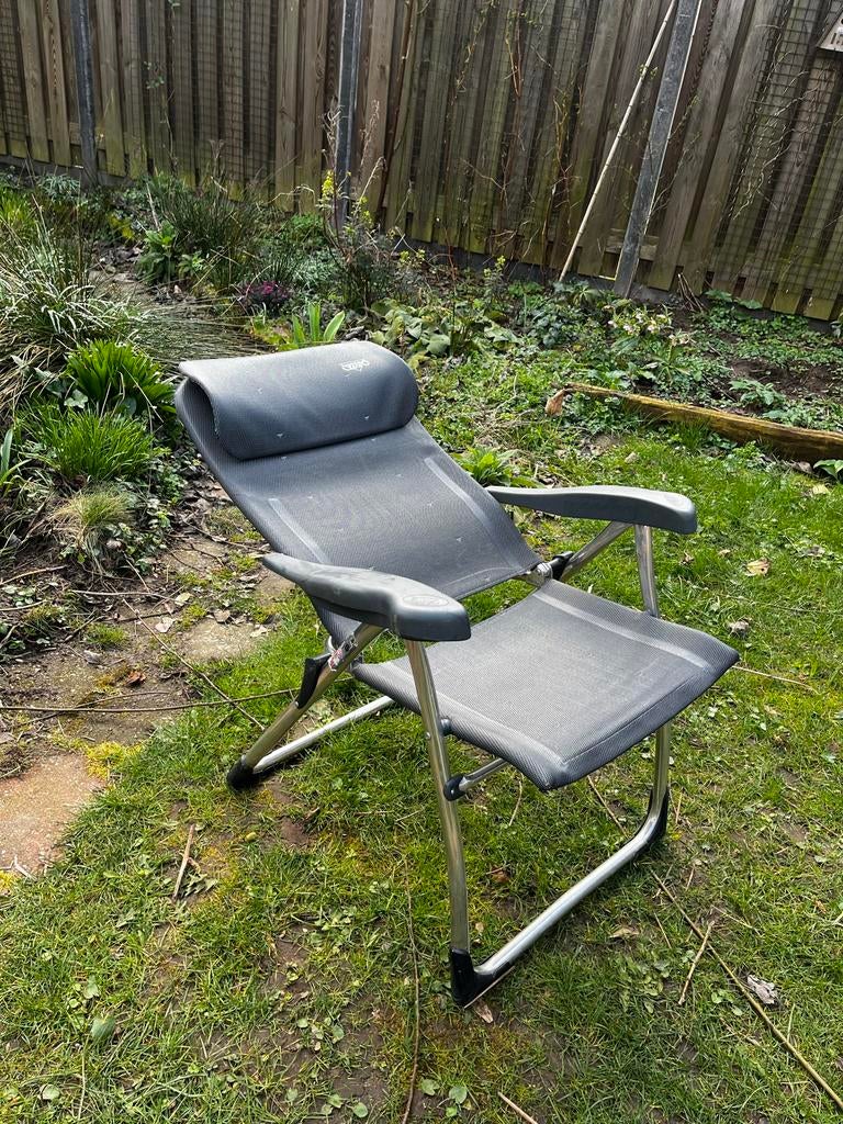 Crespo verstelbare stoel, Caravans en Kamperen, Kampeermeubelen, Ophalen, Gebruikt, Campingstoel