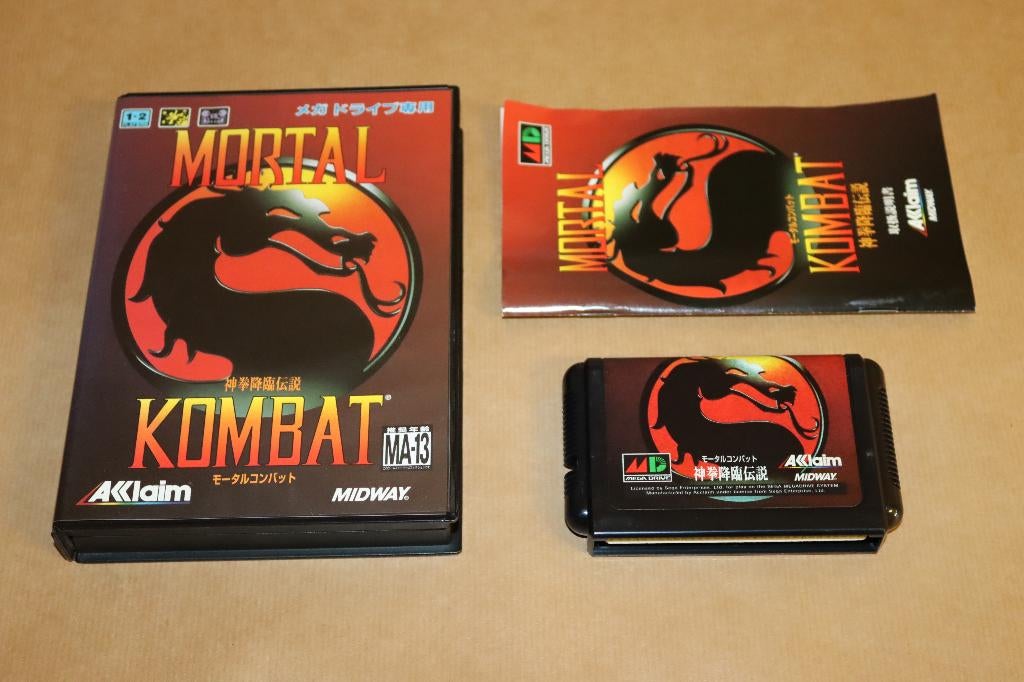 Mortal Kombat Sega Mega Drive ( japan ), Vechten, 1 speler, Ophalen of Verzenden, Zo goed als nieuw