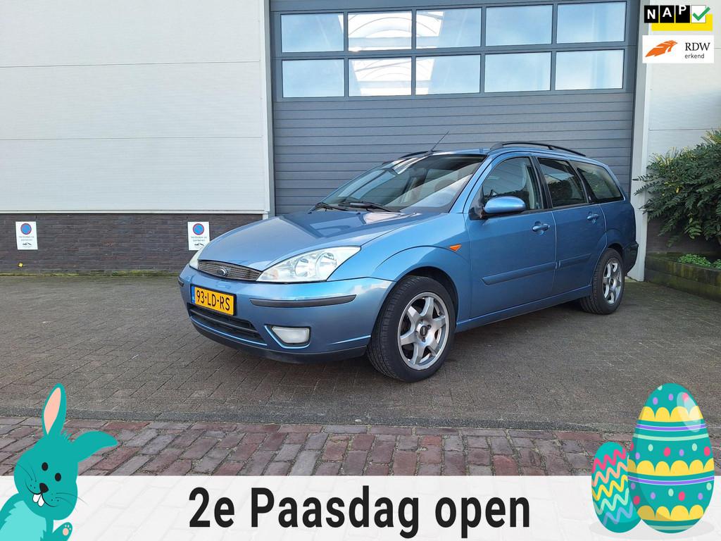 Ford Focus Wagon | 1.8-16V Ghia | Leuke Kilometerstand | Air, Gebruikt, 4 cilinders, Blauw, Origineel Nederlands
