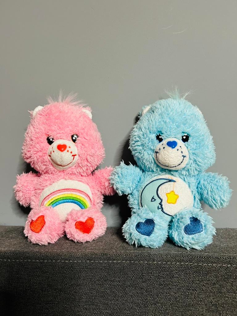 Troetelbeer care bears knuffels roze blauw heel schattig, Ophalen of Verzenden, Zo goed als nieuw, Overige typen