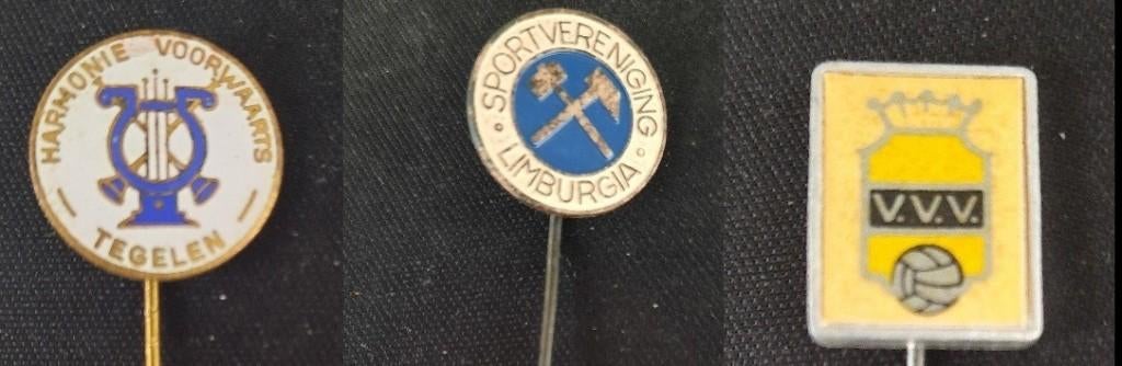 3 speldjes uit Limburg, Ophalen of Verzenden, Gebruikt, Overige onderwerpen, Speldje of Pin