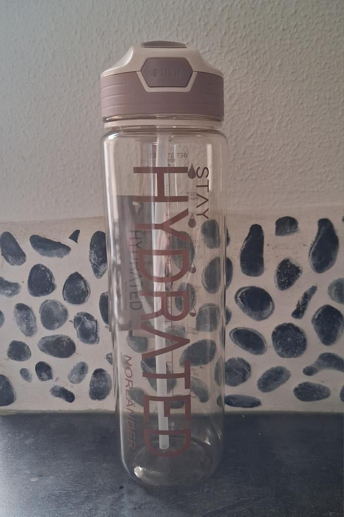 Norländer drinkfles met rietje en hengsel - 1000ml, Ophalen of Verzenden, Nieuw