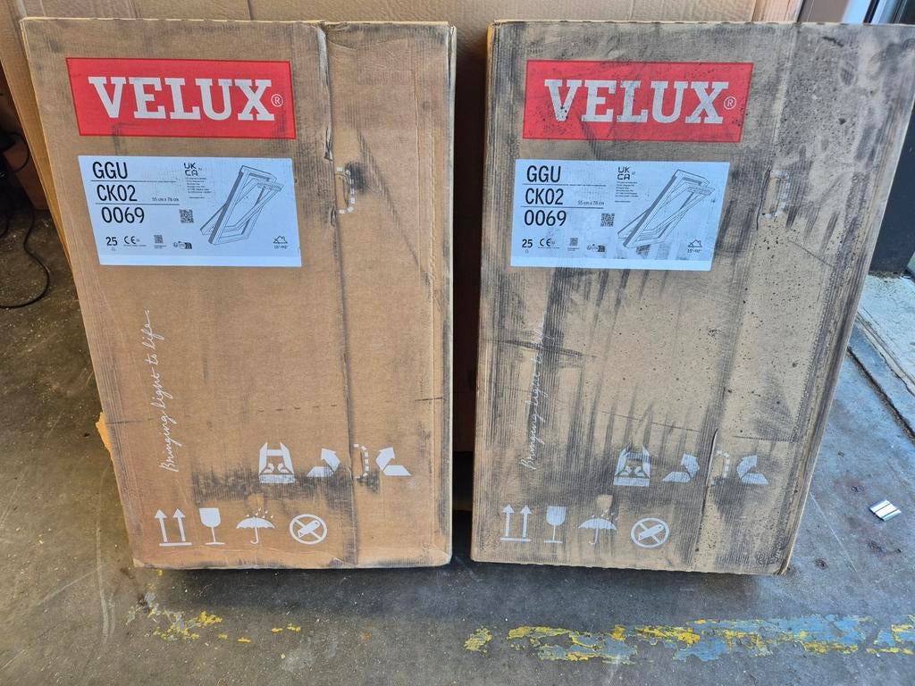Velux dakramen GGU  Ck02 0069 / 55x78 warmte werend glas, Ophalen of Verzenden, Nieuw, Dakraam