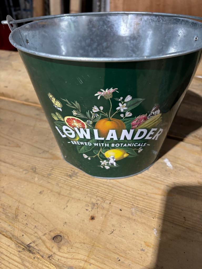 Bier buckets, Ophalen, Gebruikt, IJzer, Met handgreep