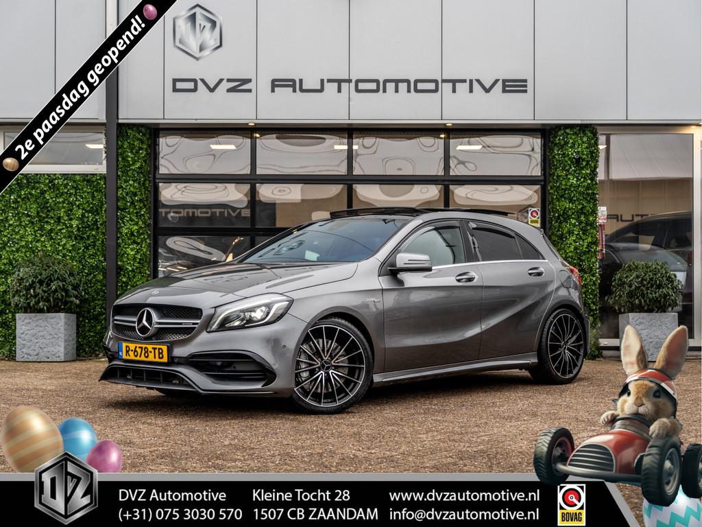 Mercedes-Benz A-Klasse AMG 45 381PK 4MATIC | Pano | Camera |, Automaat, 12 maanden, Gebruikt, 4 cilinders