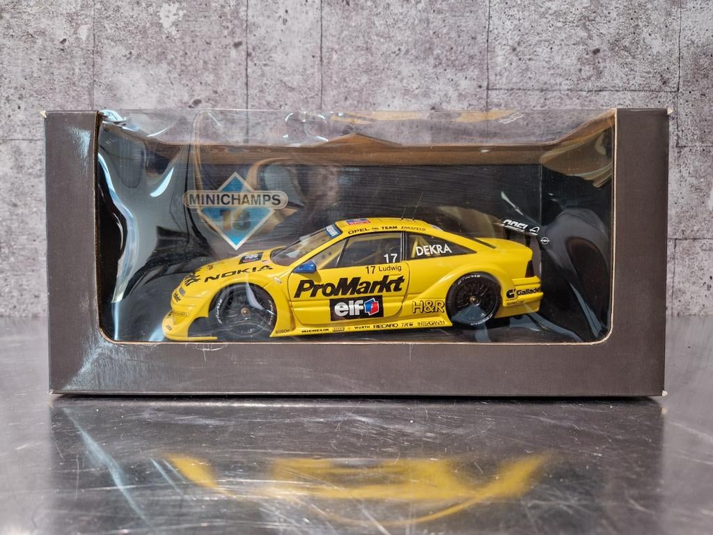 Minichamps Opel Calibra V6 DTM #17 Ludwig Promarkt 1:43, Hobby en Vrije tijd, Modelauto's | 1:18, Ophalen of Verzenden, Zo goed als nieuw