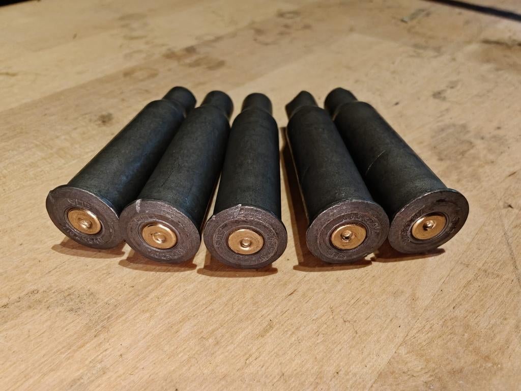 5 LEGE hulzen in het kaliber 7,62x54R, Verzamelen, Ophalen of Verzenden, Landmacht, Overige gebieden, Hulzen of Bodemvondsten