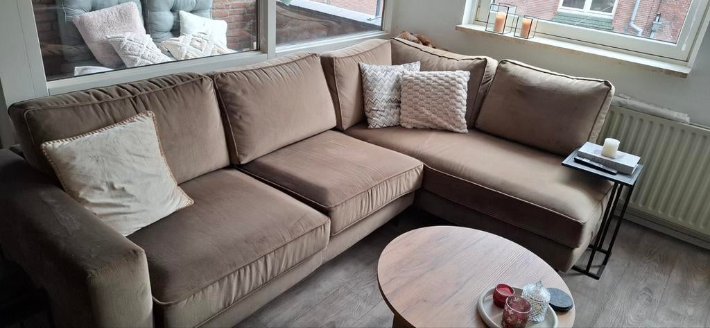 Comfortabele 2,5-zits Hoekbank - Zo goed als nieuw, Ophalen, Hoekbank, Driepersoons, 75 tot 100 cm