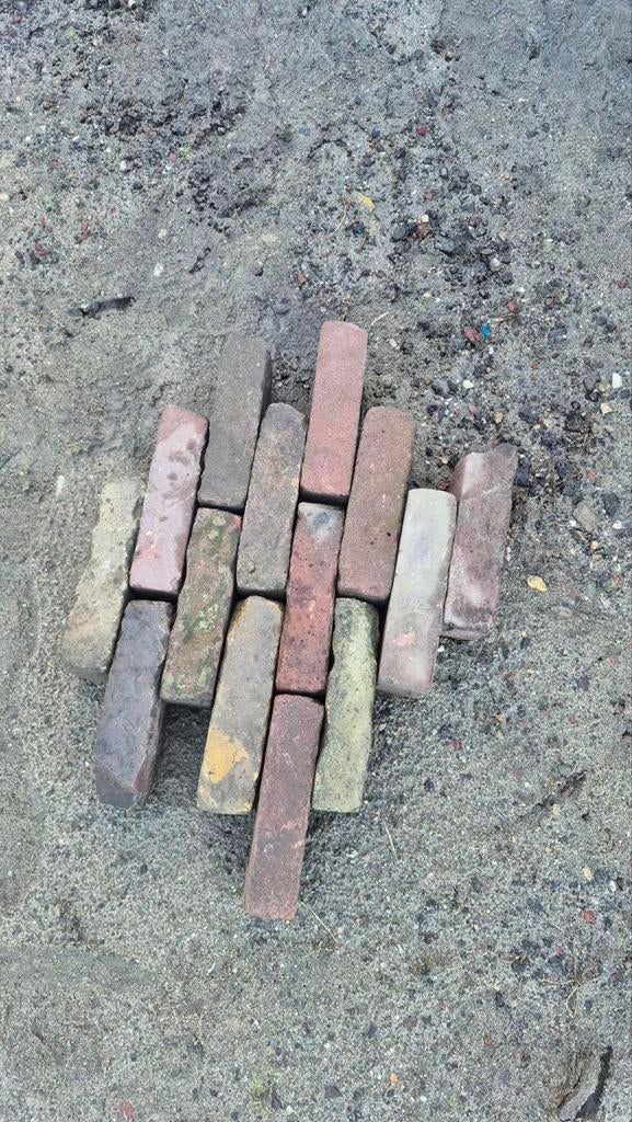 ✅️🧱PRACHTIGE WAALTJES.  OUD GEBAKKEN VIJFDUIMERS, Ophalen of Verzenden, Gebruikt, Keramiek, Klinkers