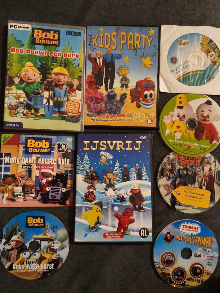 Kinder DVD's: Bob de Bouwer, Kids Party, Ijsvrij, Ophalen of Verzenden