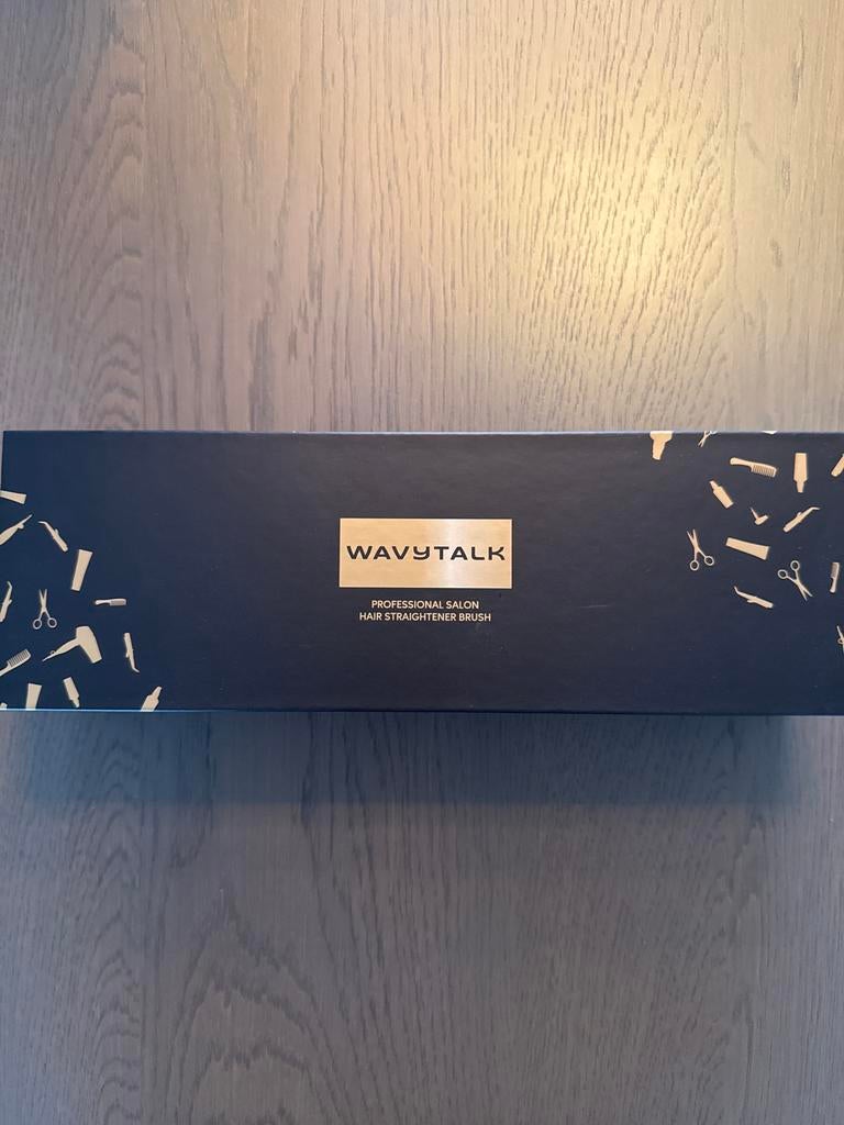 Nieuwe Wavytalk Professional Salon Hair Straightener Brush, Ophalen of Verzenden, Nieuw, Krultang of Stijltang