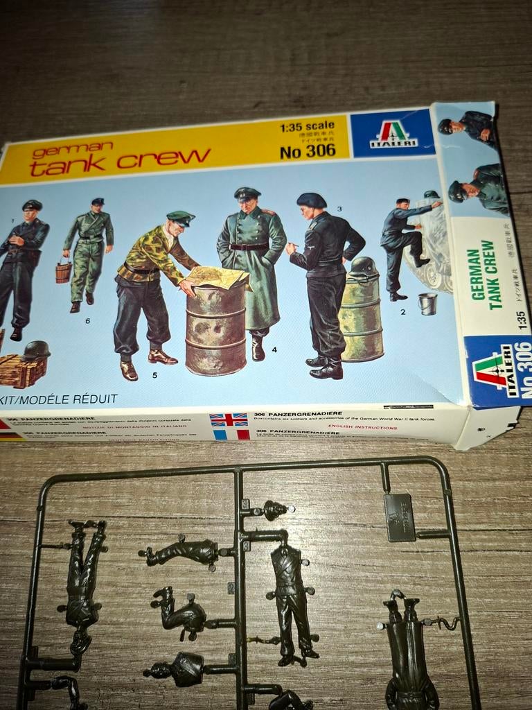 Italeri 306 1:35 german tank crew Göring, Ophalen of Verzenden, 1:35 tot 1:50