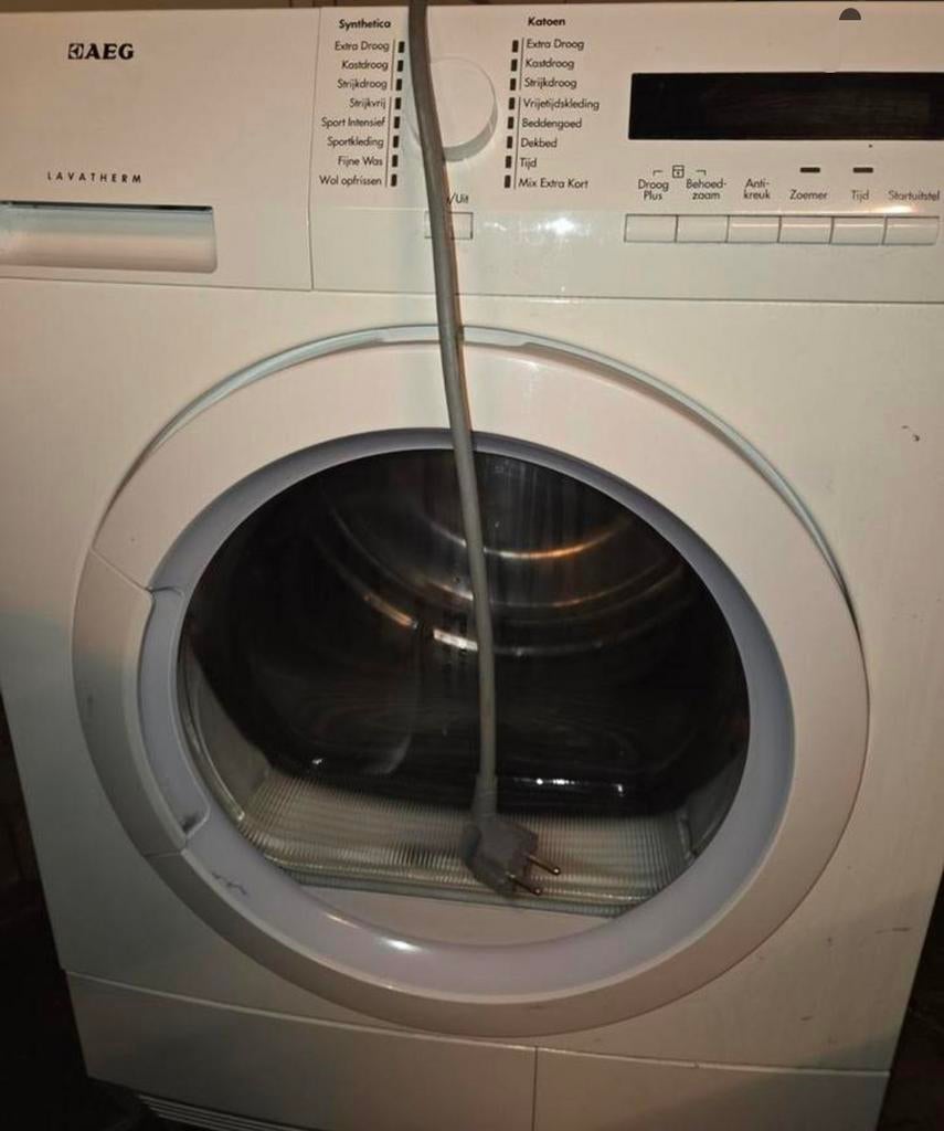 AEG Lavatherm droger defect (foutcode E50) - voor onderdelen, Ophalen, 6 tot 8 kg, Voorlader, Niet werkend