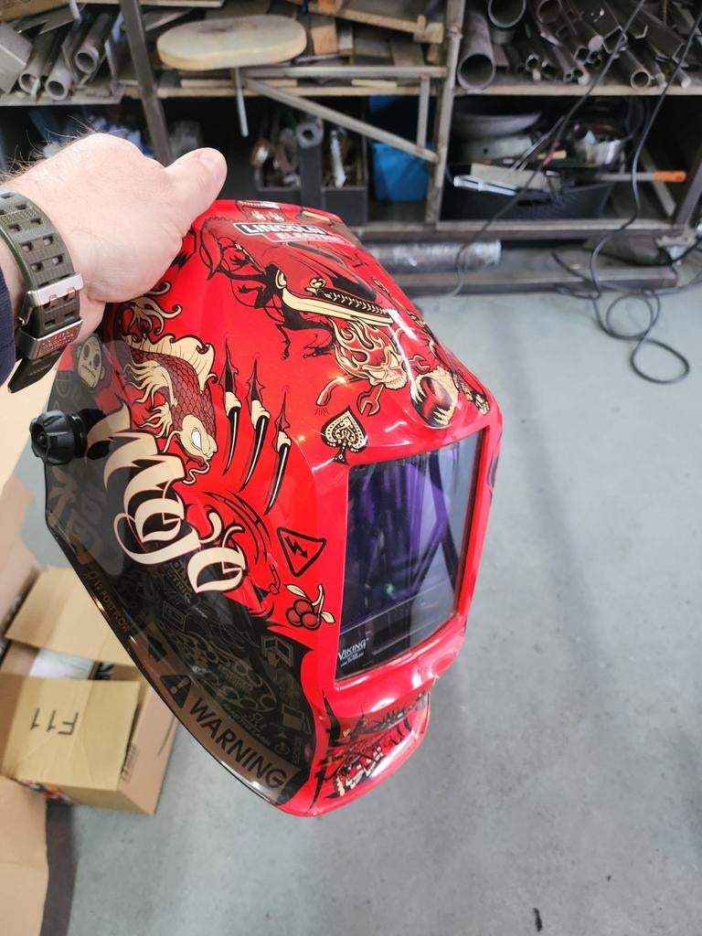 Lincoln lashelm Viking 3350, Doe-het-zelf en Verbouw, Laskappen, Ophalen of Verzenden, Zo goed als nieuw