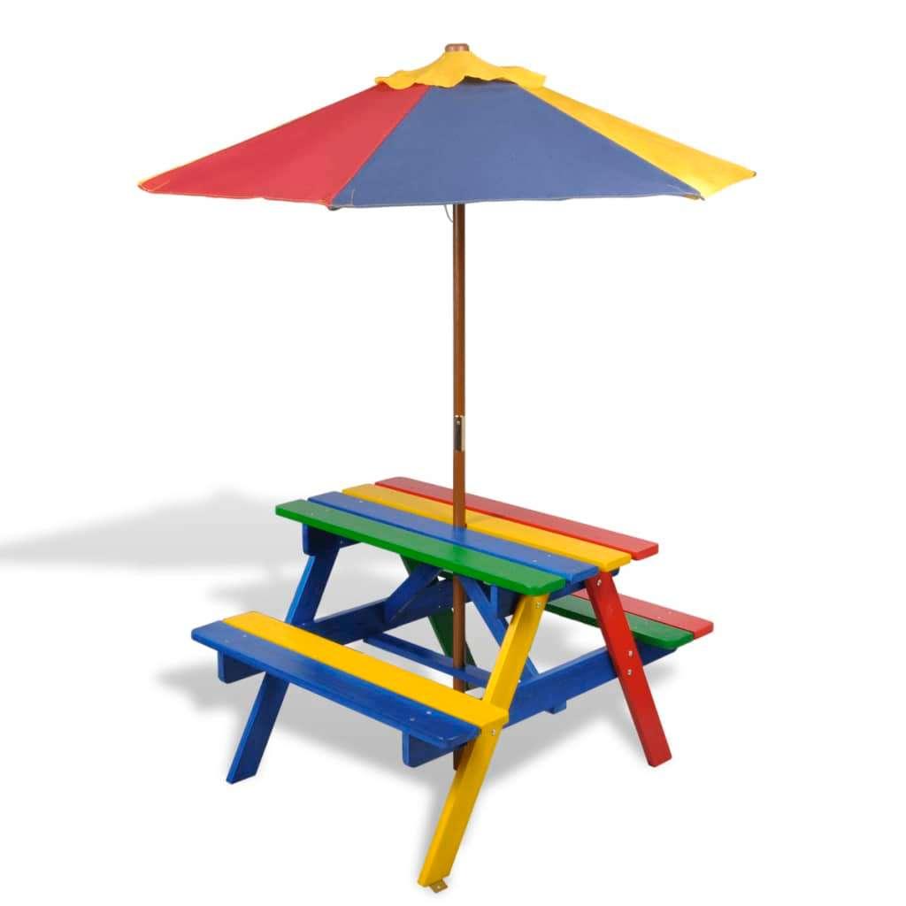 Picknicktafel picknickset hout voor kinderen GRATIS BEZORGD!, Kinderpicknicktafel, Verzenden, Nieuw, Nvt