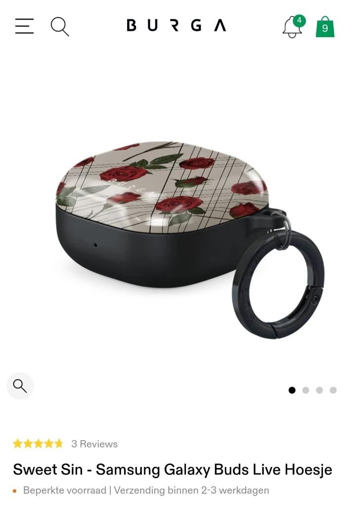 Hoesje muziekoortjes - Samsung Galaxy Buds - van Burga, Telecommunicatie, Mobiele telefoons | Oordopjes, Nieuw, In oorschelp (earbud)