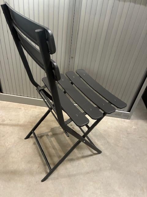 Metalen Bistro stoelen  klapstoel, Ophalen, -, Zwart, -