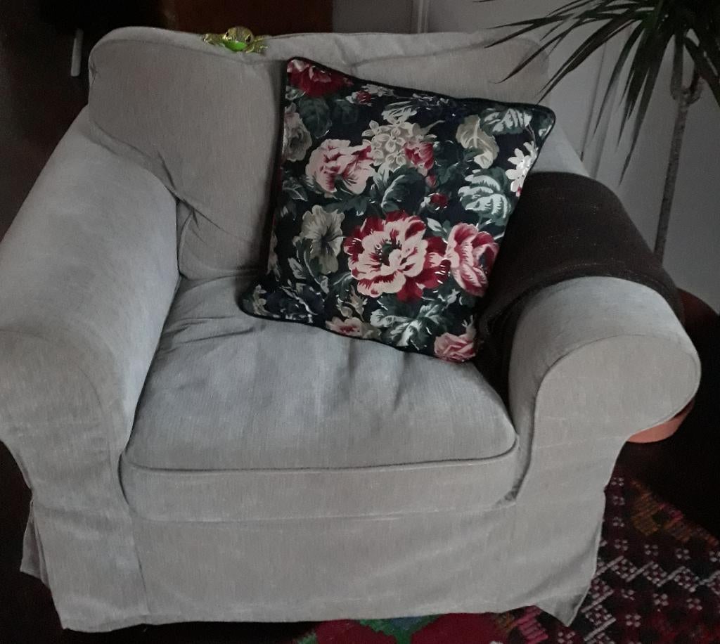 Ektorp fauteuils, Ophalen, 75 tot 100 cm, Zo goed als nieuw, Stof