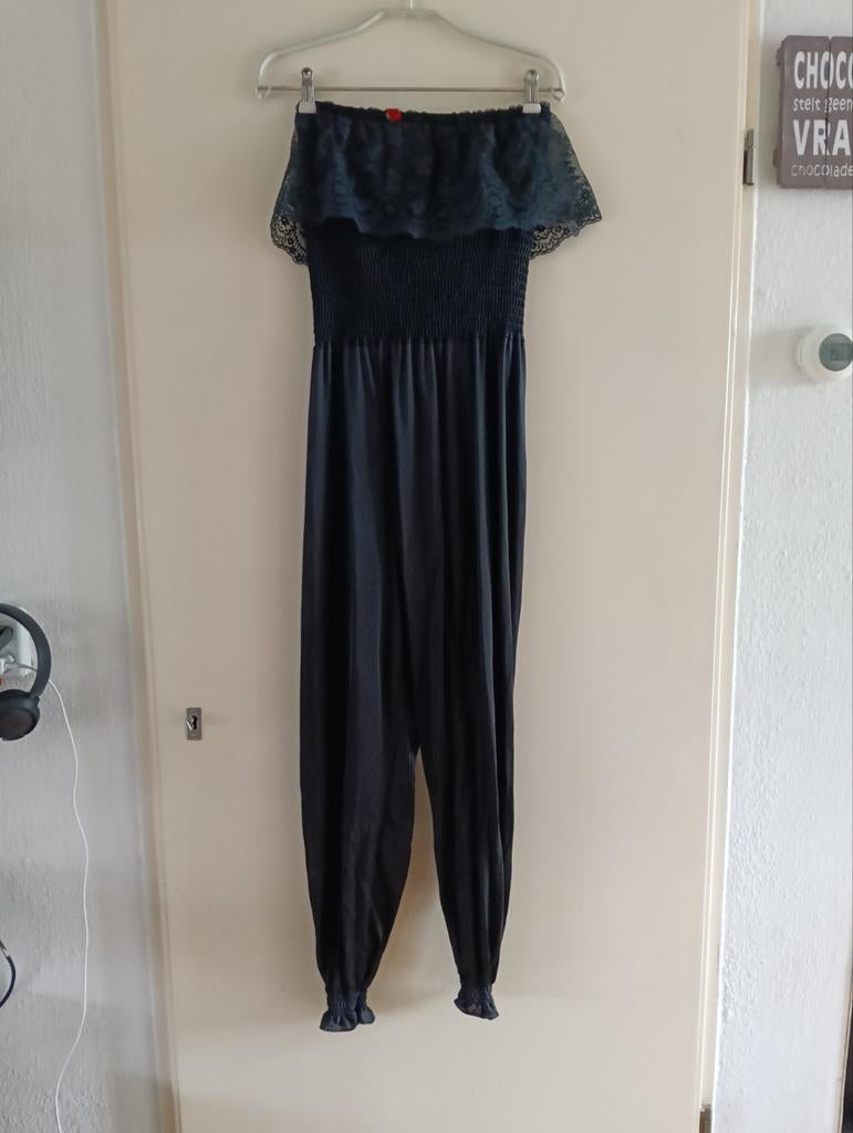 Vintage jumpsuit maat 38, Kleding | Dames, Jumpsuits, Ophalen, Gedragen, Maat 38/40 (M), Zwart