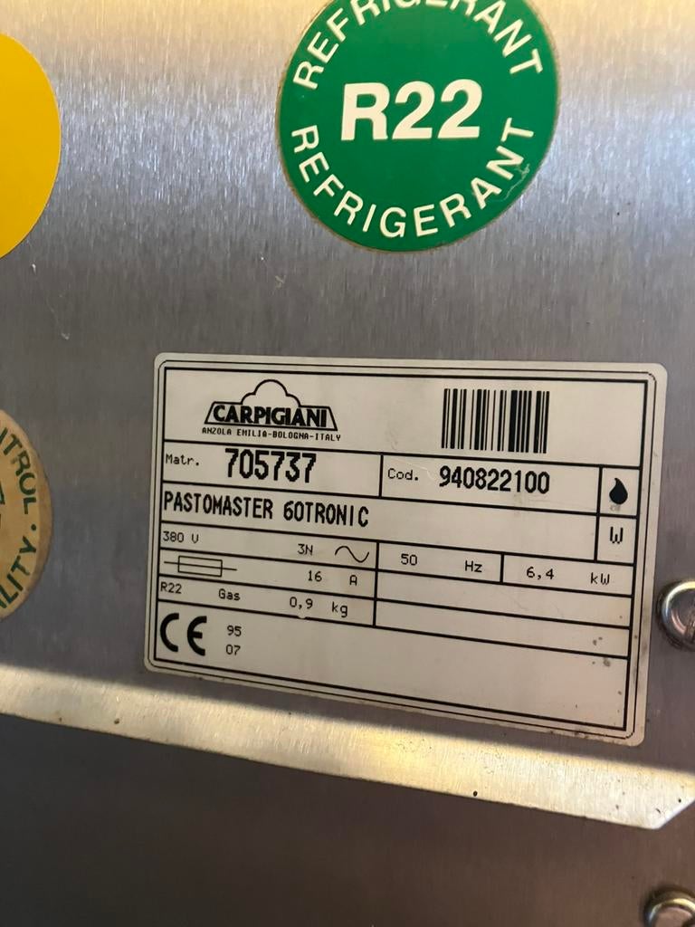 Carpigiani PastoMaster 60Tronic, Ophalen of Verzenden, Gebruikt, Zelfvriezend