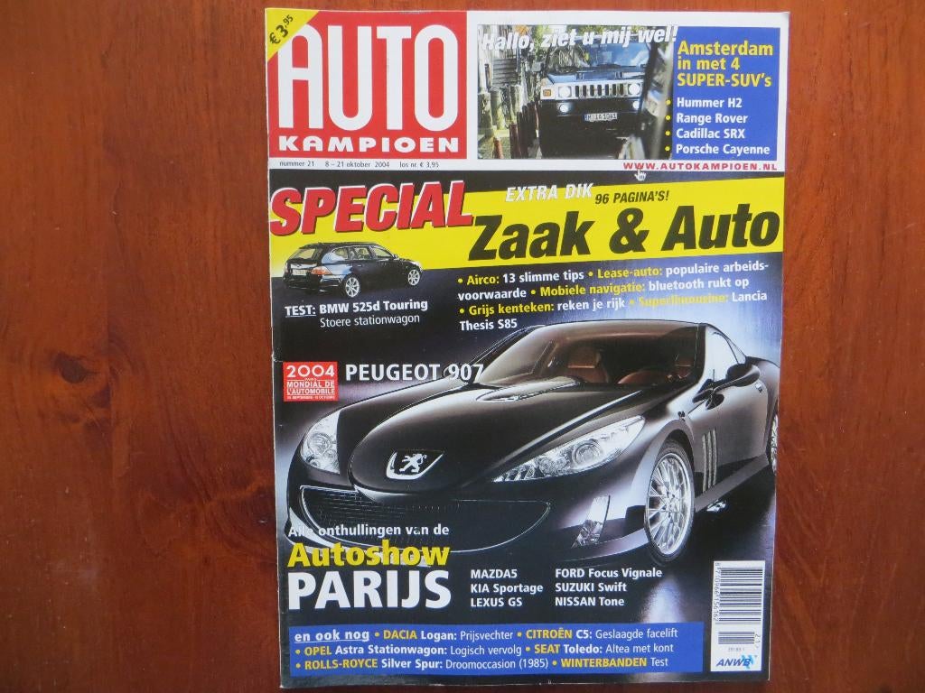 Autokampioen 21 2004 Dacia Logan, Citroën C5, 525 d Touring, Ophalen of Verzenden, Nieuw, Citroën