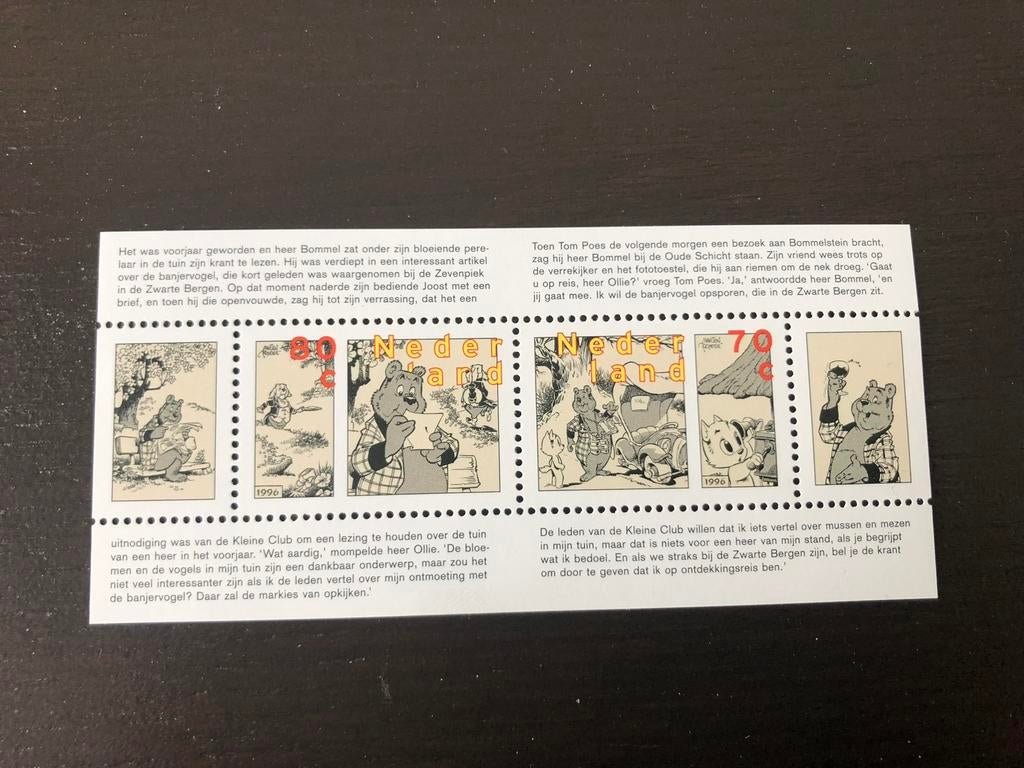 Velletje Tom Poes en Olie B Bommel, stripfiguren, postfris., Ophalen of Verzenden