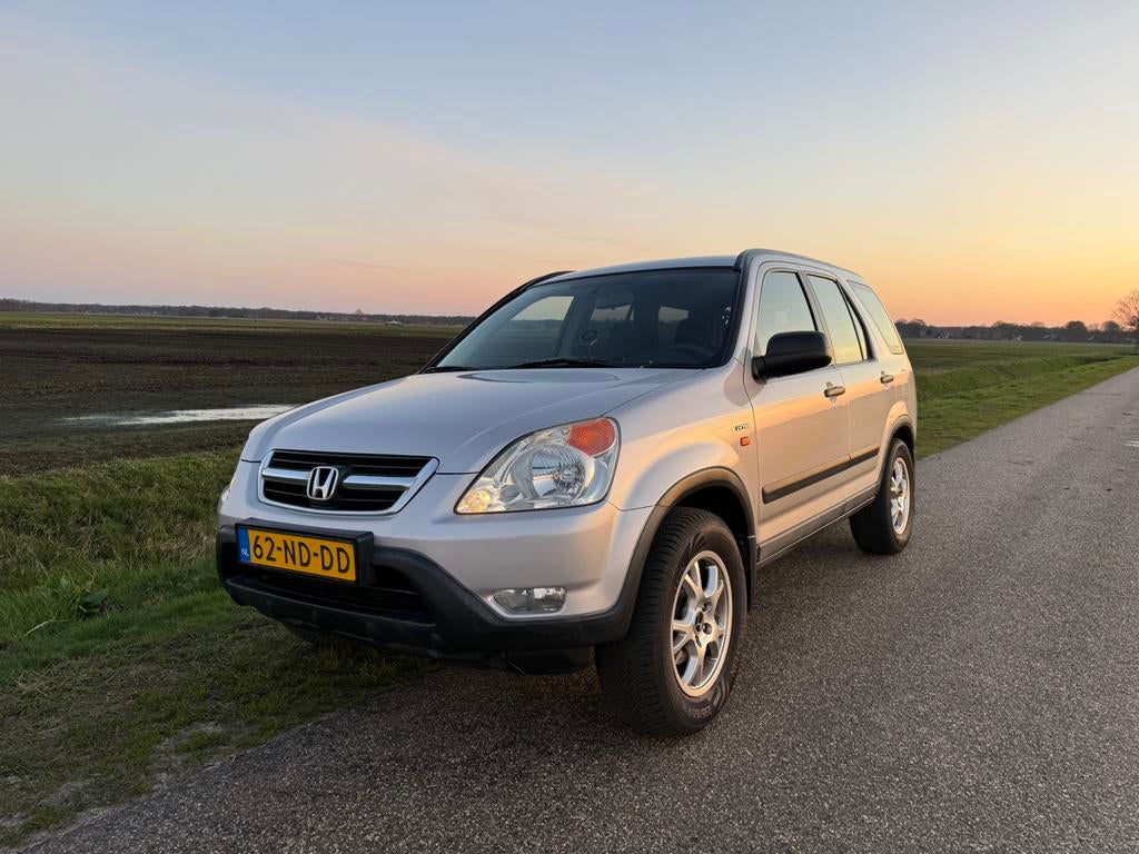 Honda CR-V 2.0 I 2003 airco, nieuwe APK!, Voorwielaandrijving, 1998 cc, Stof, 1429 kg