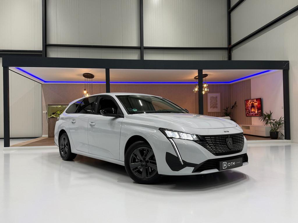 Peugeot 308 130pk Allure Trekhaak Navi, Leer Bekleding, Trek, 12 maanden, 1250 kg, Leder en Stof, Wit