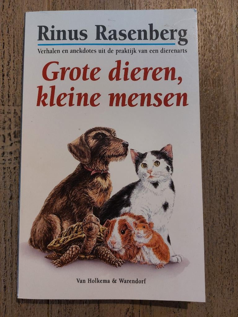 Grote dieren kleine mensen Rinus Rasenberg isbn 9026966717, Ophalen of Verzenden, Zo goed als nieuw, Overige diersoorten, Rinus Rasenberg