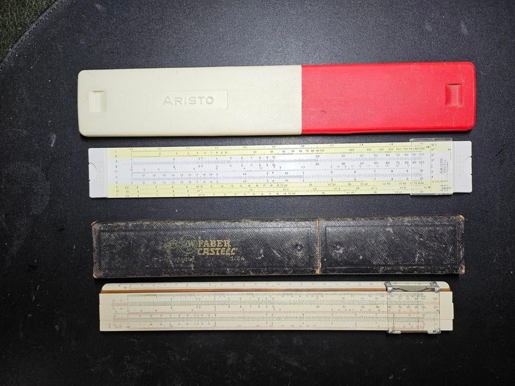 Rekenlineaal van Faber Castell + Aristo rekenlineaal, Ophalen of Verzenden