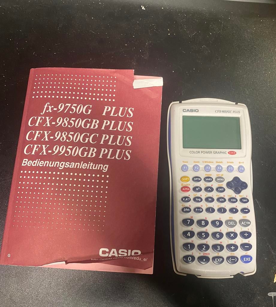Casio CFX9850GC Plus grafische rekenmachine, Ophalen of Verzenden, Grafische rekenmachine, Zo goed als nieuw