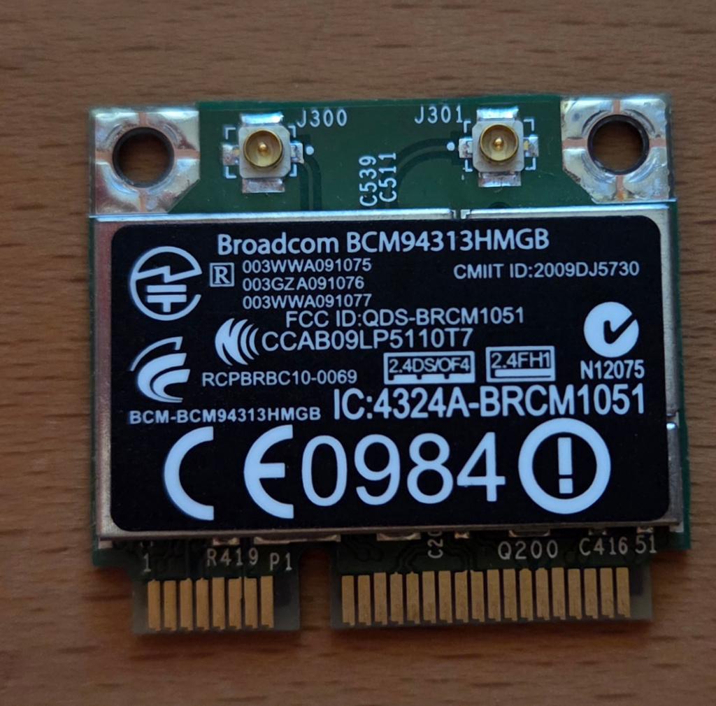Broadcom BCN94313HMGB Wifi / Bluetooth Half Mini PCI-e card, Computers en Software, Netwerkkaarten, Ophalen of Verzenden, Gebruikt