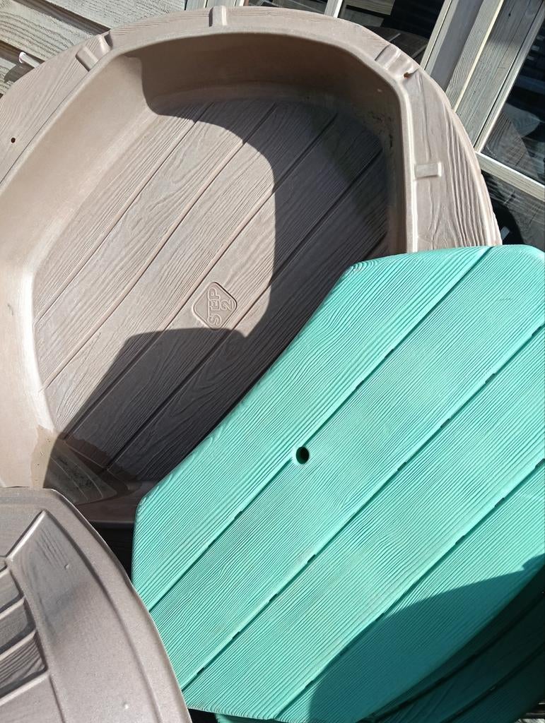 Step2 speeleiland zandbak met deksel, Ophalen