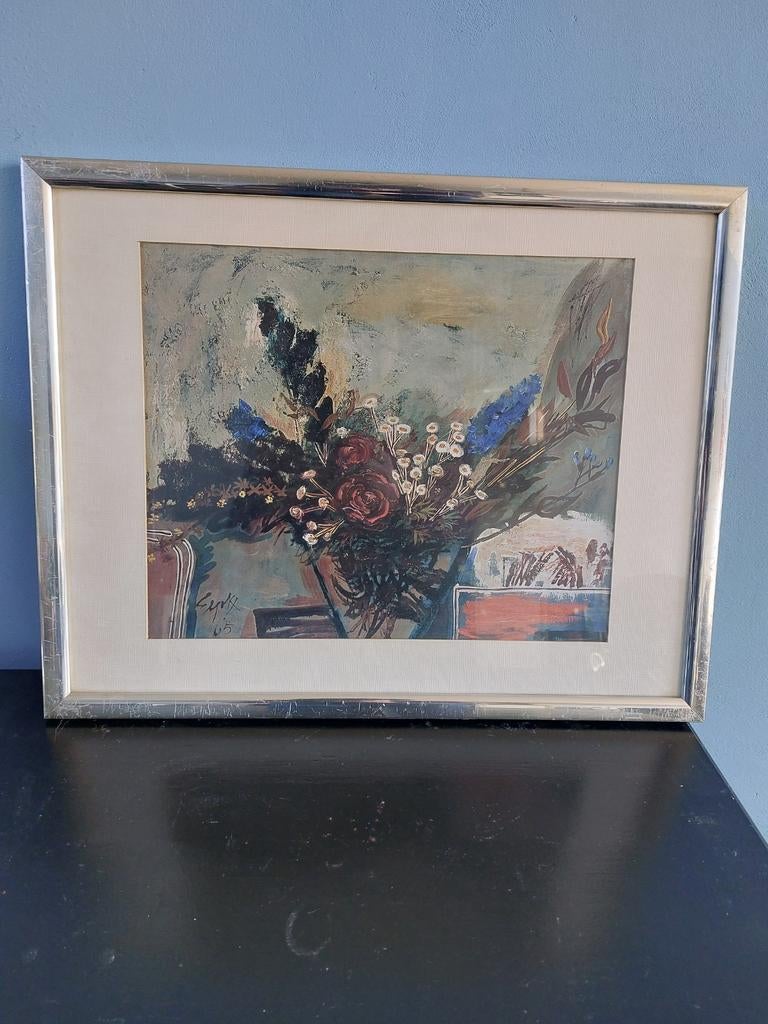 Charles Eyck , reproductie  ingelijst, Ophalen of Verzenden