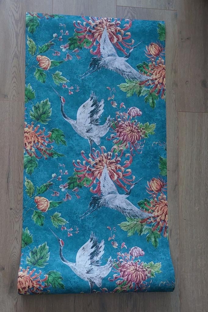 4 rollen A.s. Création behang Kraanvogels 53 Cm X 10.05 M, Ophalen of Verzenden